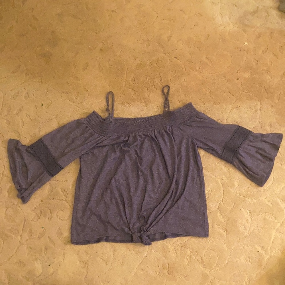 BCX Top. Off the shoulder with straps.